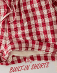 Red Gingham Matching Set - Halemi & Co.