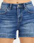 Risen - High Rise Side Slit Shorts - Halemi & Co.