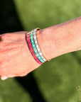 Roman Numeral Enamel Bangle - Halemi & Co.