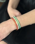 Roman Numeral Enamel Bangle - Halemi & Co.