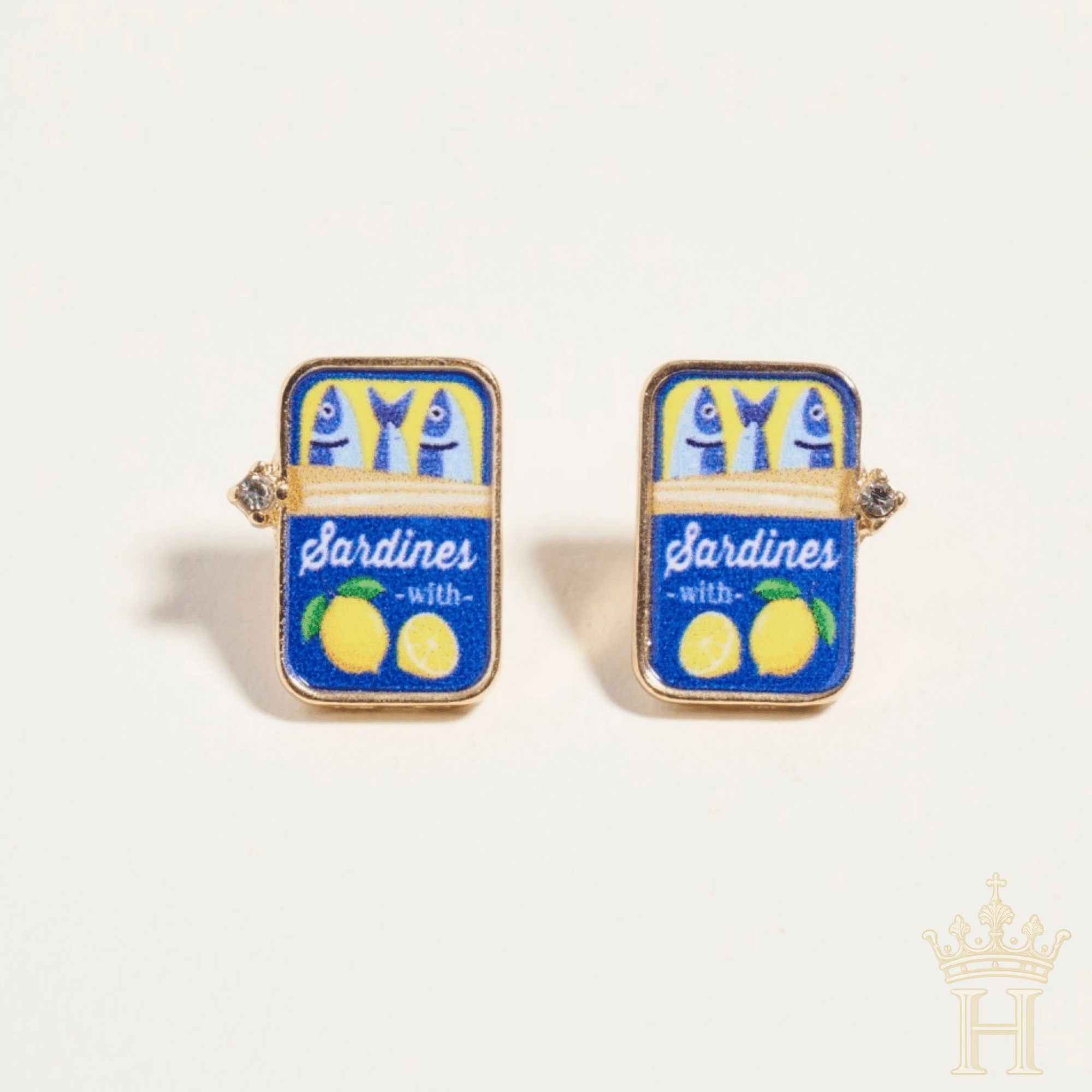 Sardine Can Stud Earrings - Halemi & Co.