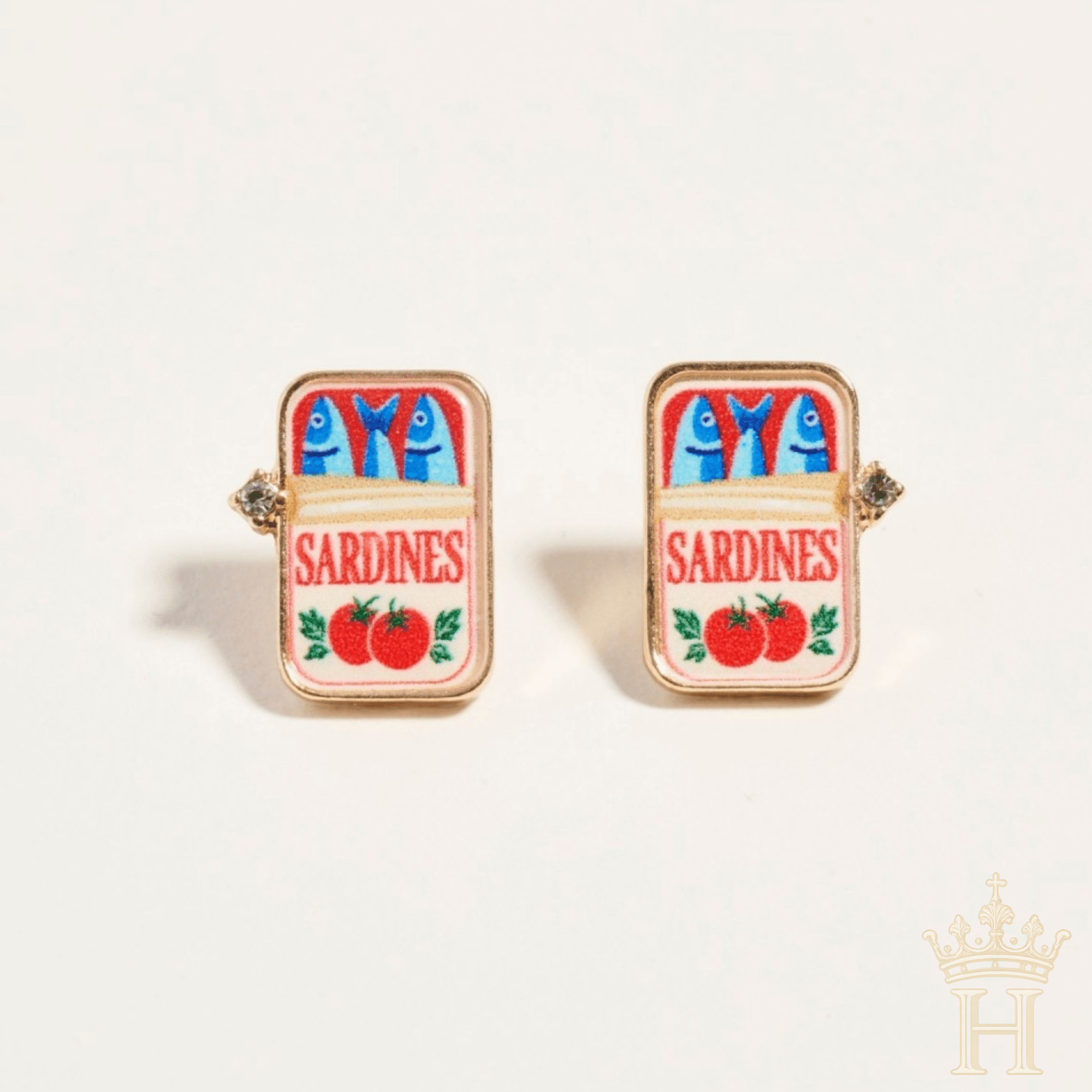 Sardine Can Stud Earrings - Halemi & Co.