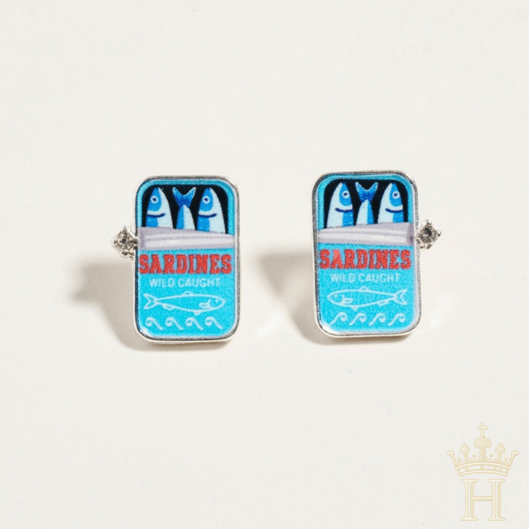 Sardine Can Stud Earrings - Halemi & Co.