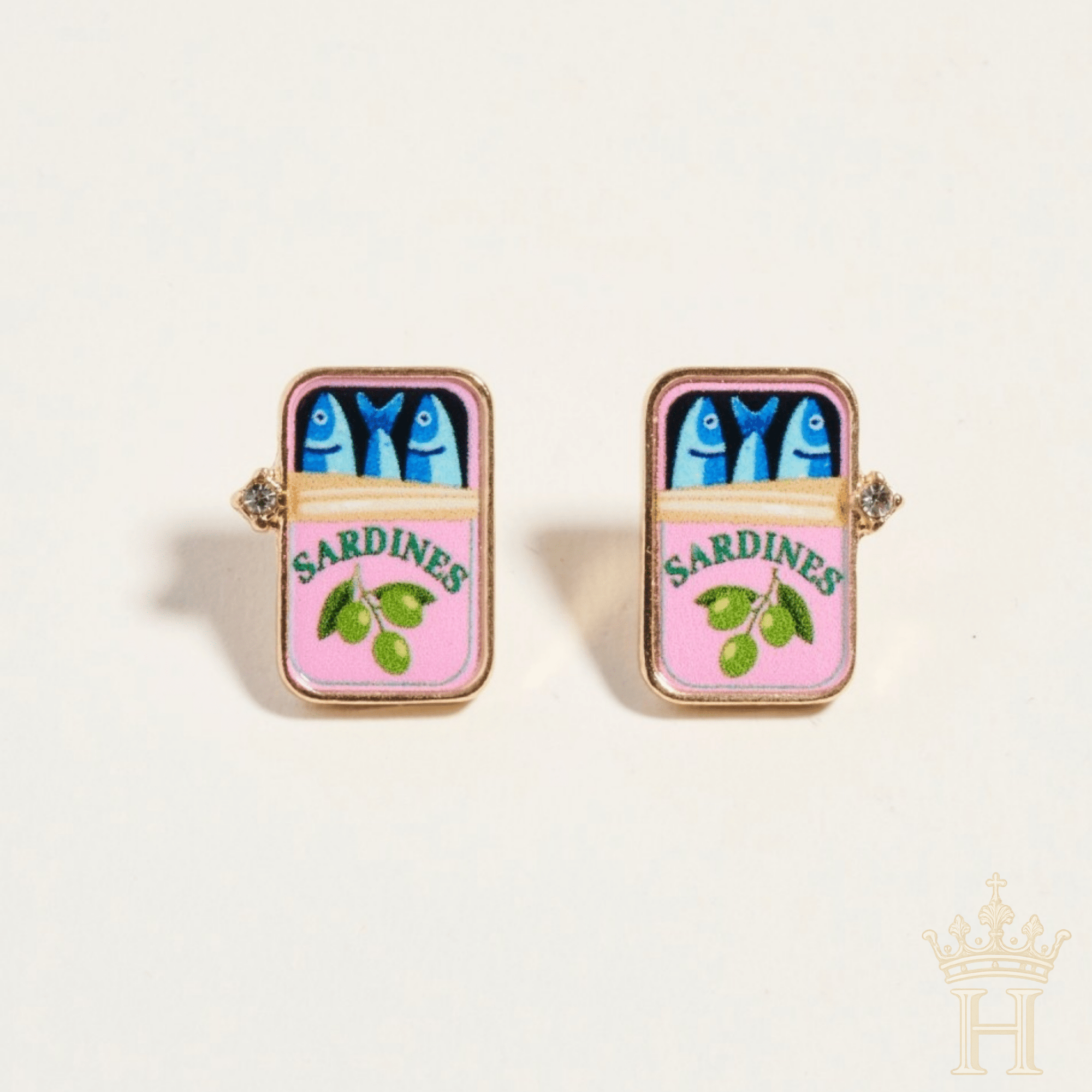 Sardine Can Stud Earrings - Halemi & Co.