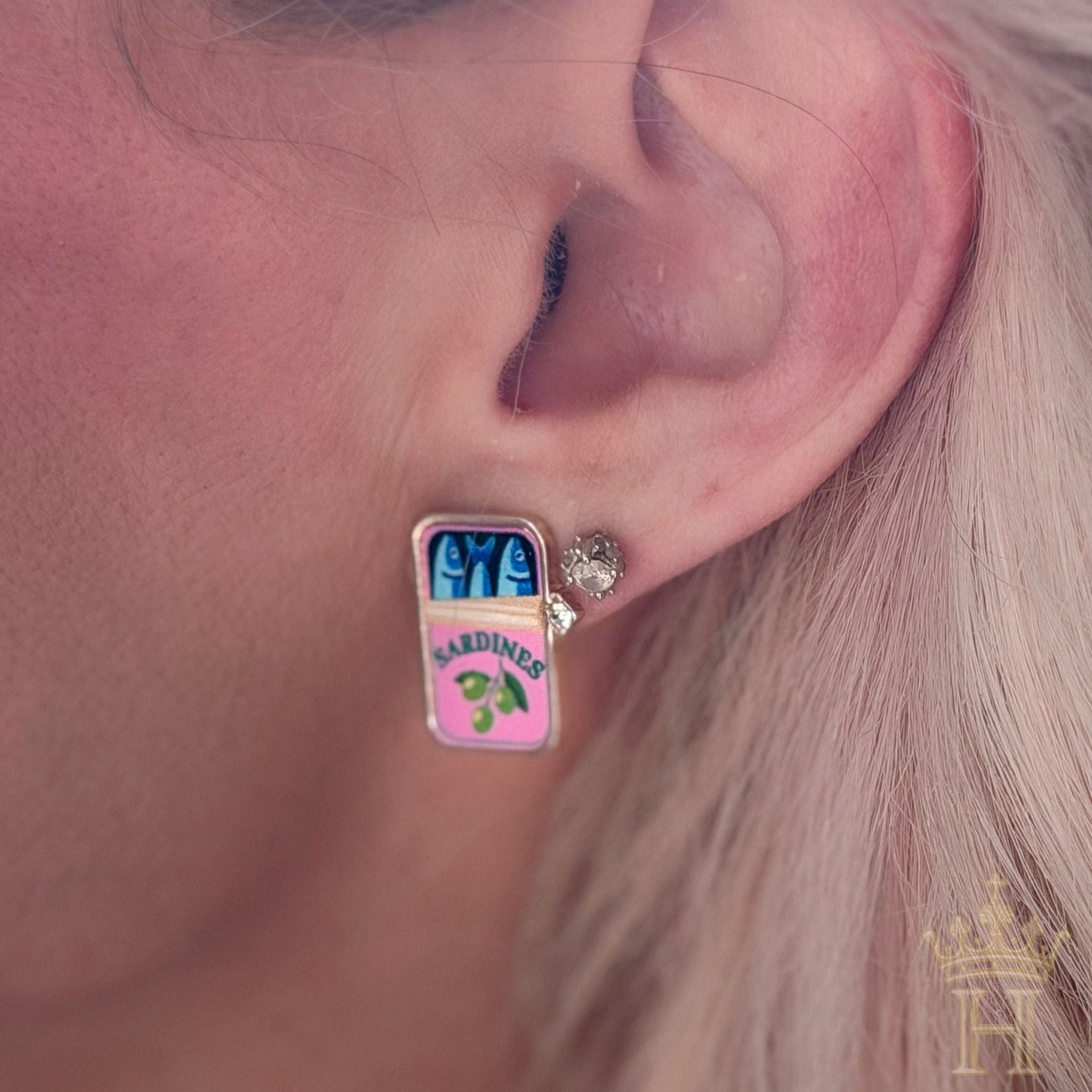 Sardine Can Stud Earrings - Halemi & Co.