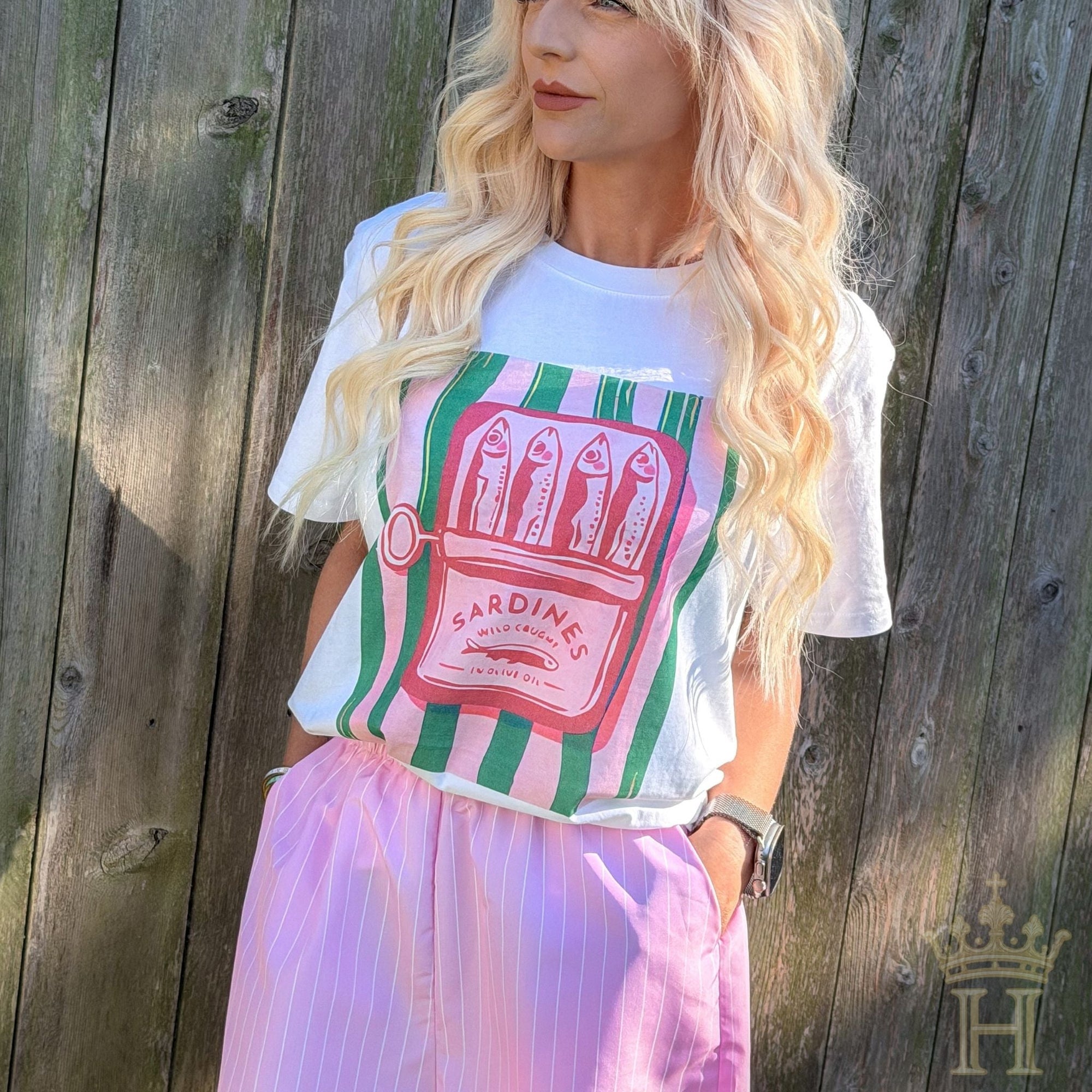Sardines and Sunshine graphic tee from Halemi & Co.