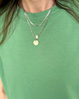 Silver Keepsake Layered Charm Necklace - Halemi & Co.