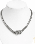 Silver Knot Necklace - Halemi & Co.
