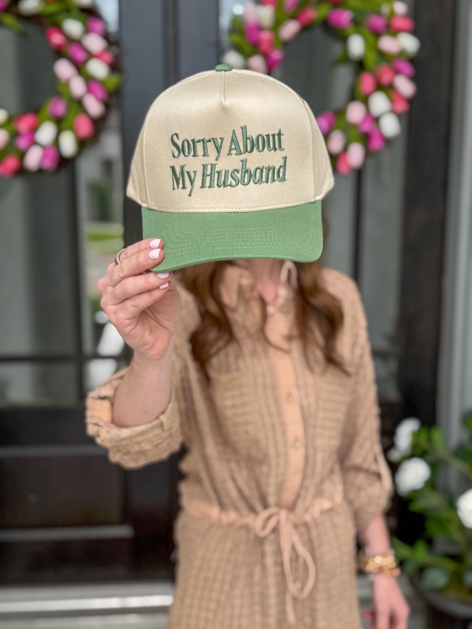 Sorry About My Husband Trucker Hat - Halemi & Co.