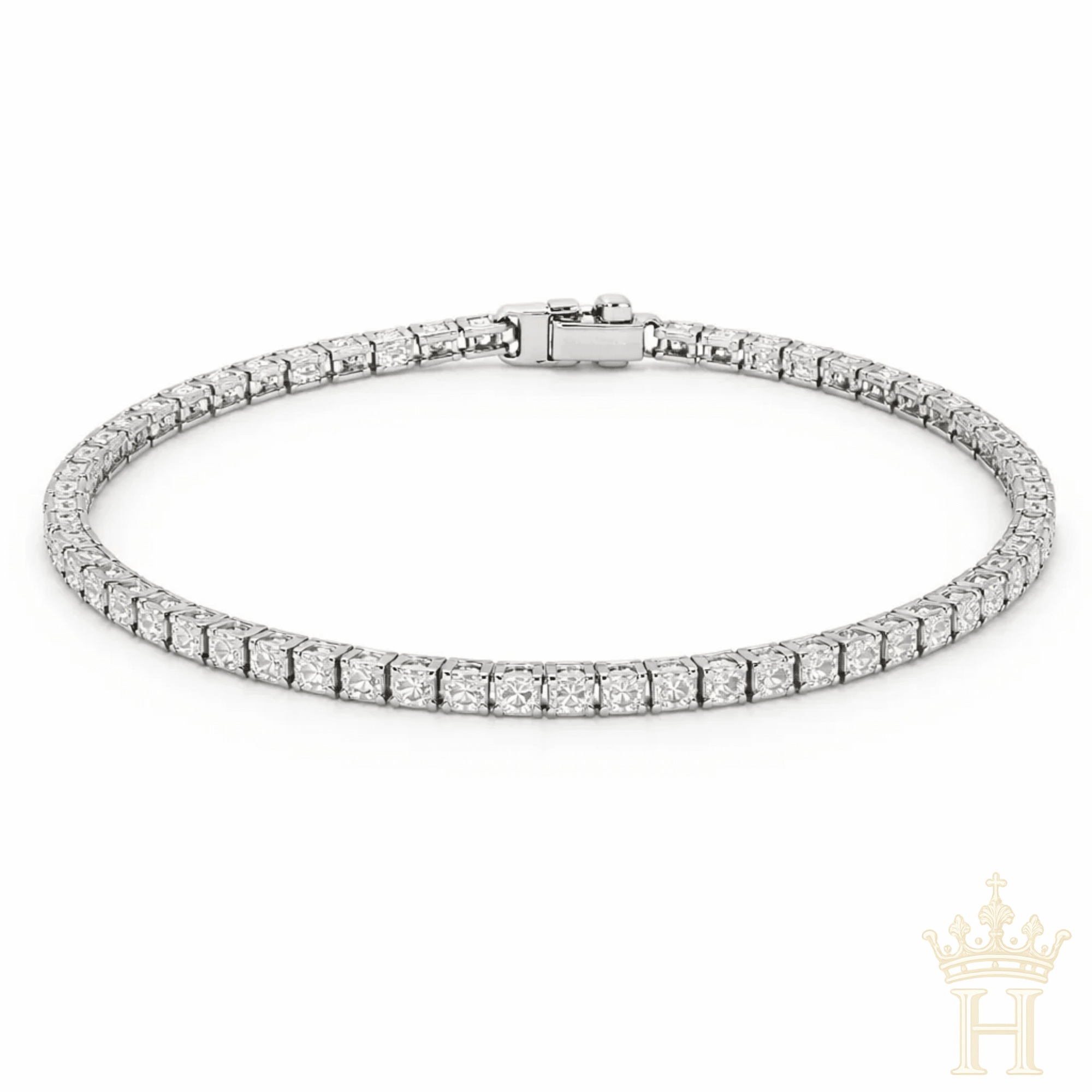 Square Cut Tennis Bracelet - Halemi &amp; Co.