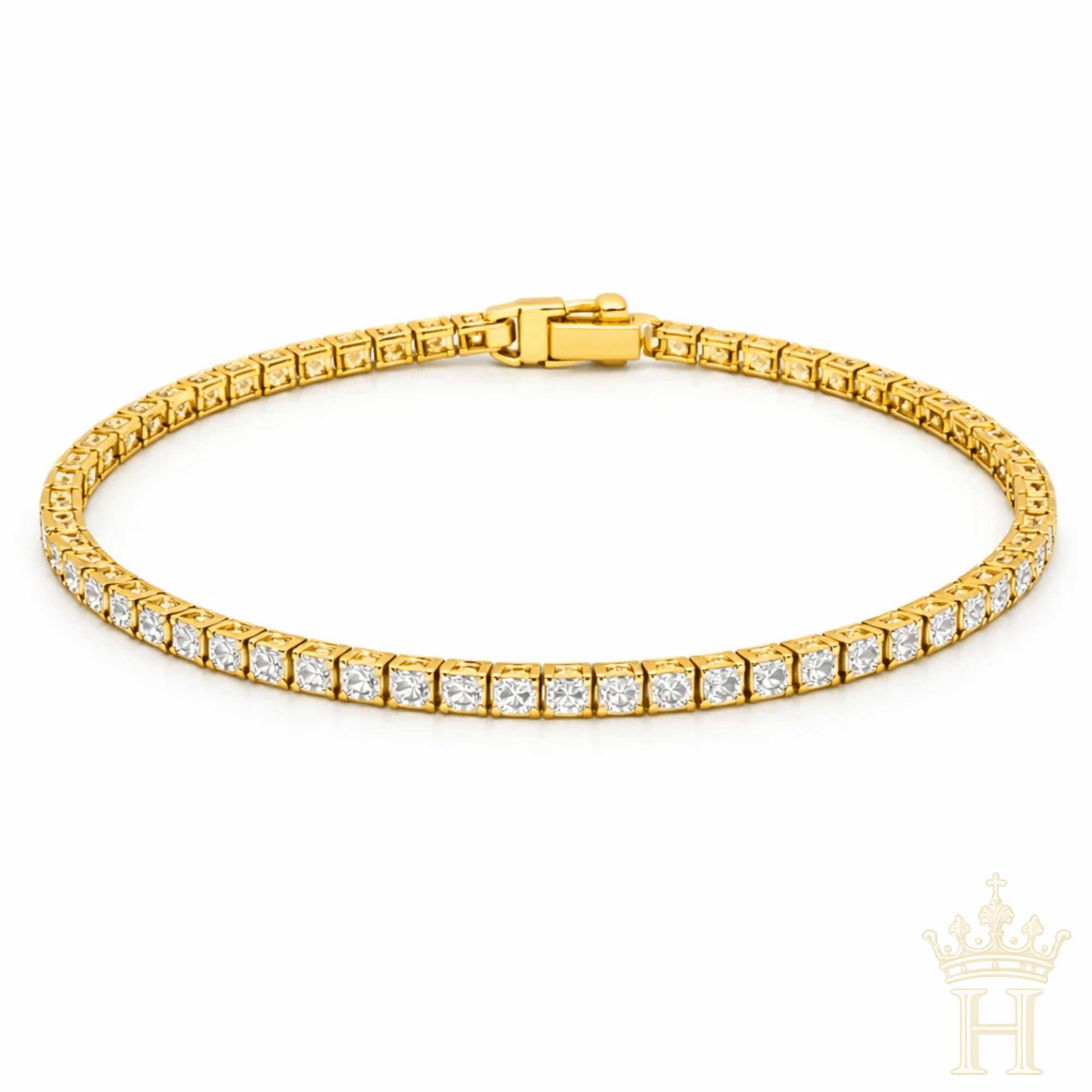 Square Cut Tennis Bracelet - Halemi &amp; Co.