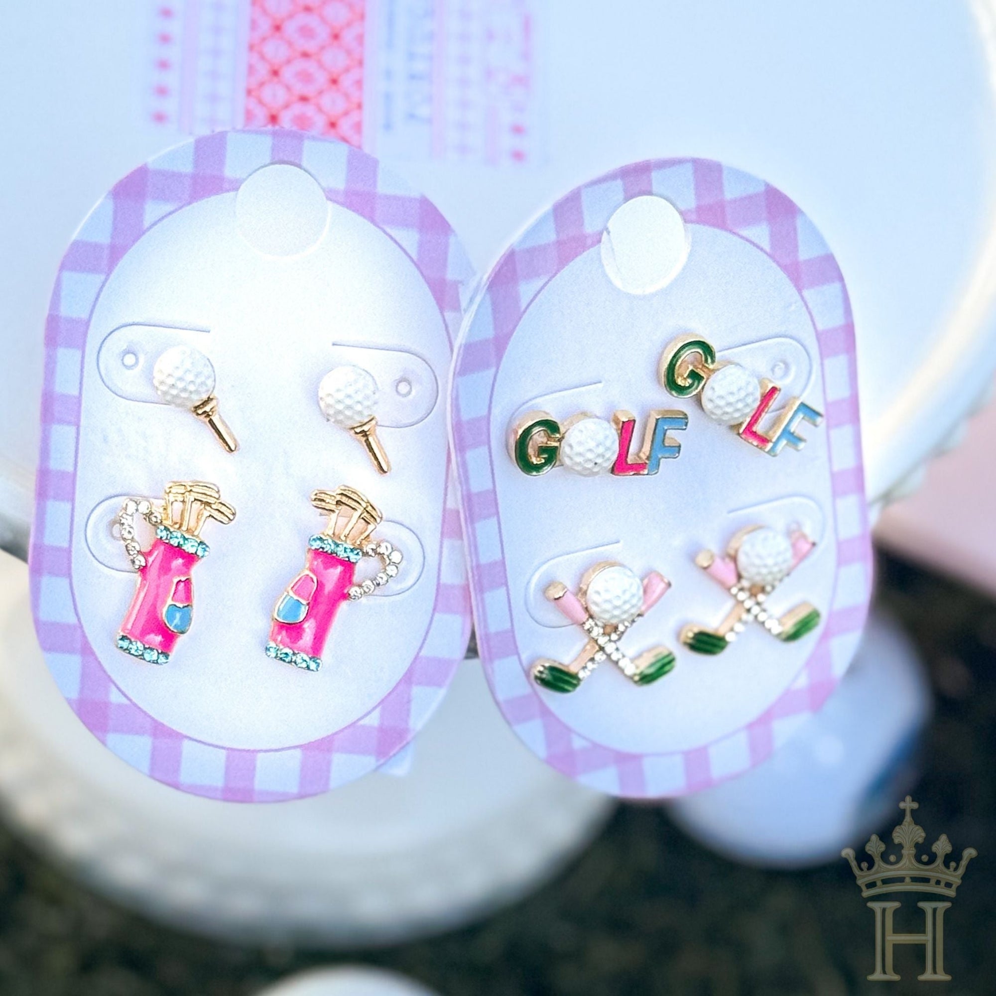 Summer Golf Earring Set - Halemi & Co.