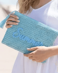Summer Straw Clutch - Halemi & Co.