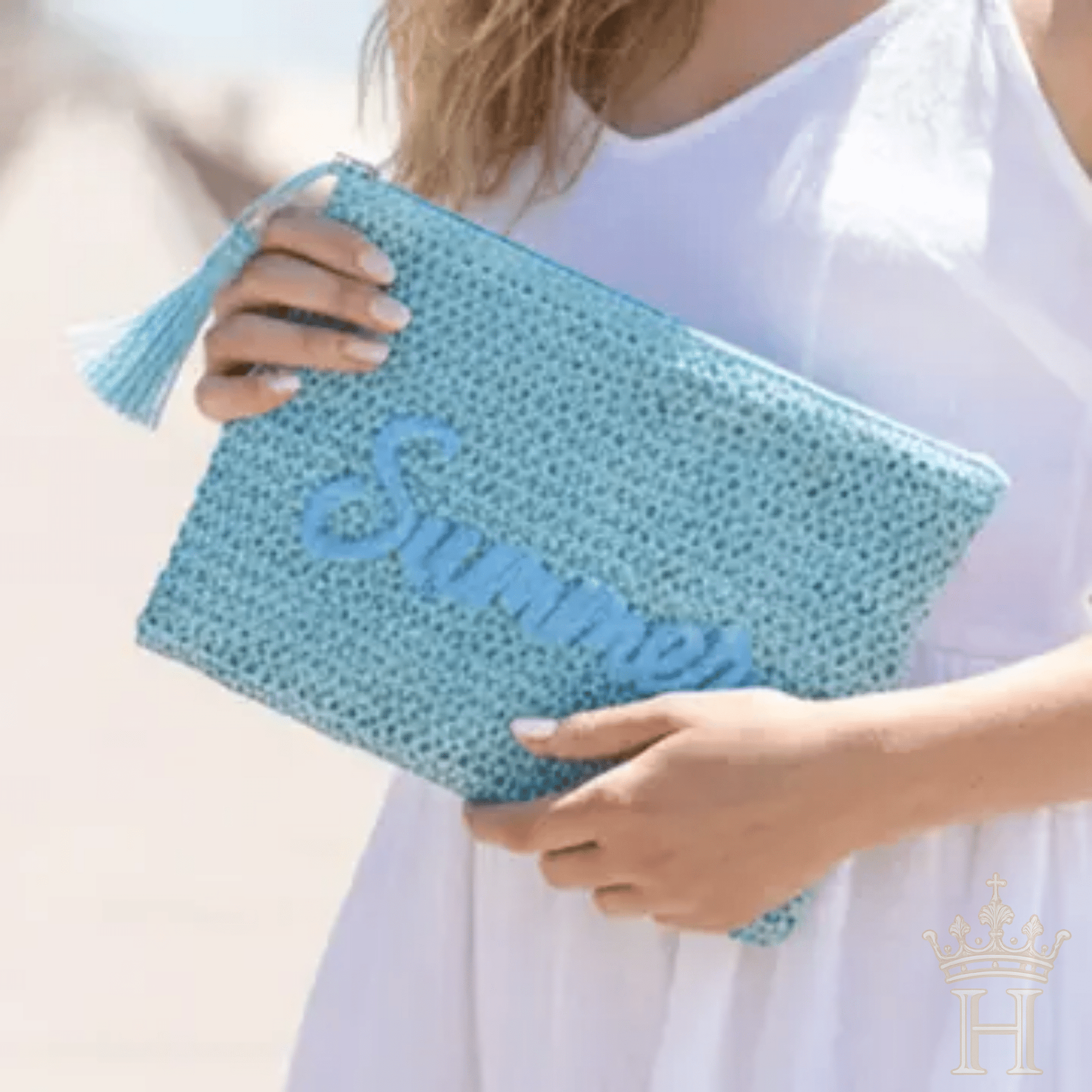 Summer Straw Clutch - Halemi &amp; Co.