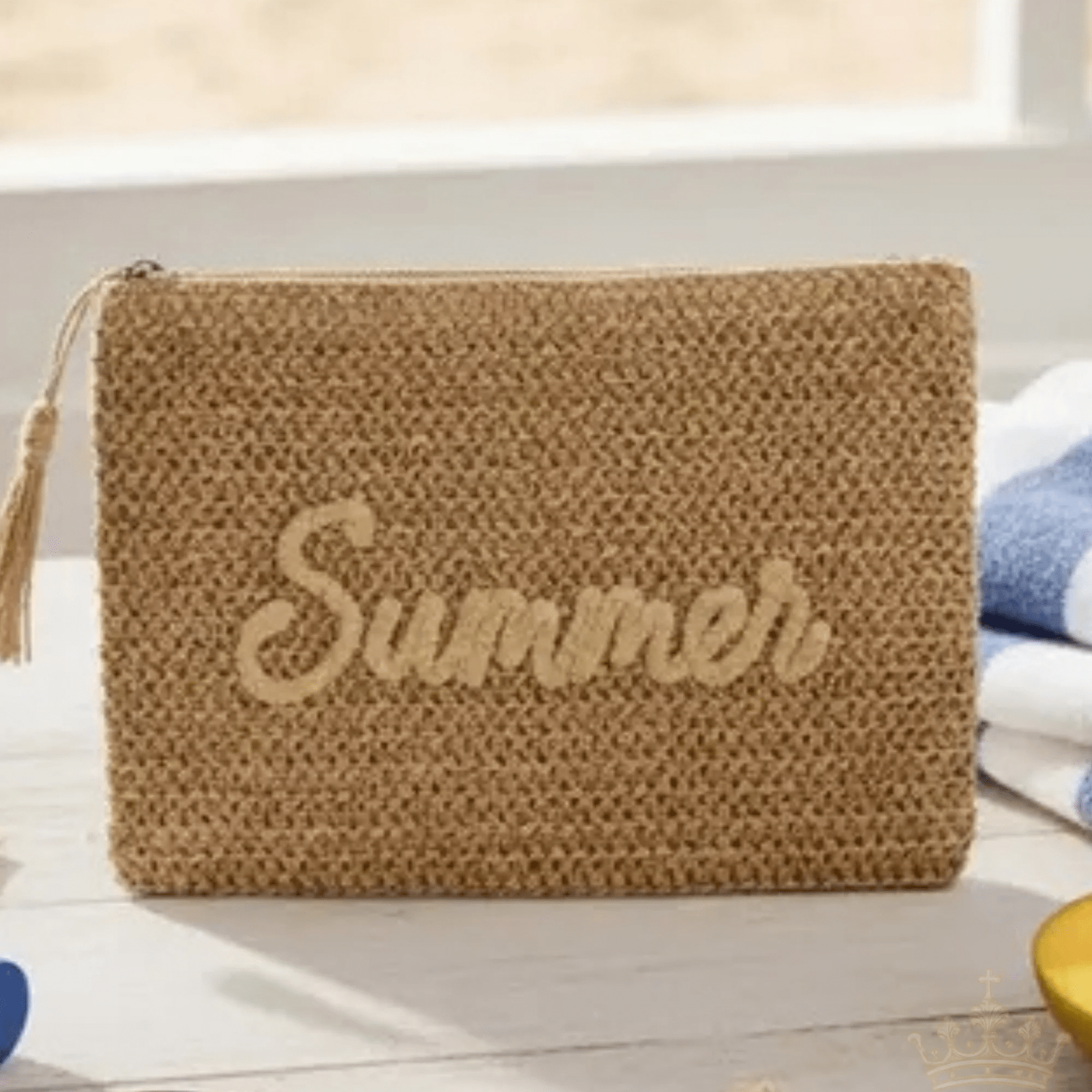 Summer Straw Clutch - Halemi & Co.