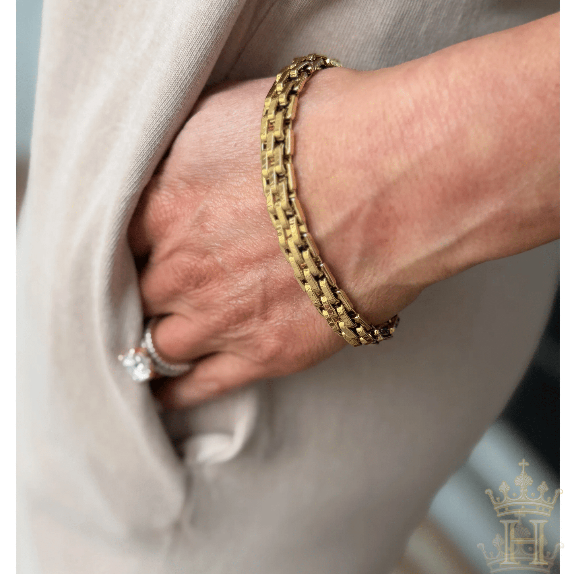 Triple Layer Gold Chain Bracelet - Halemi & Co.