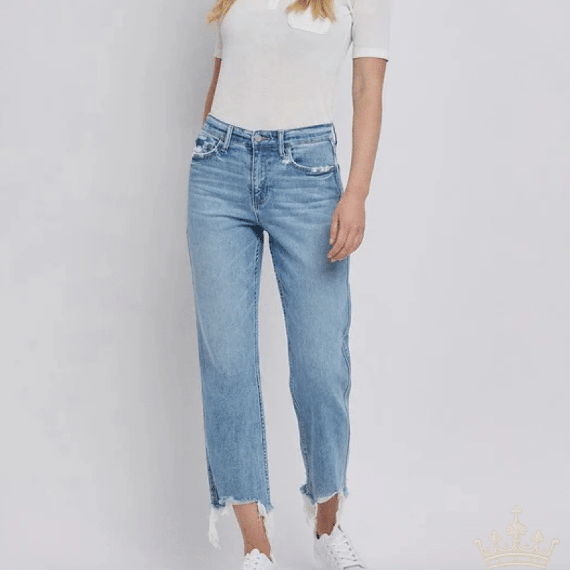 Vervet by Flying Monkey - Fondly Straight Leg Jeans - Halemi & Co.